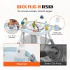 Baby Activity Center, Interactive Play Center, 360° Rotating Seat & Adjustable Height, Toddler Jumper Bouncer & Play Table with Developmental Toys