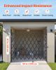 Single Folding Security Gate, 7.25 ft H x 7.8 ft W Folding Door Gate, Steel Accordion Security Gate, Flexible Expanding Security Gate