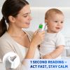 3-in-1 Infrared Ear Thermometer - Fast Digital Reading, Fever Alert, Silent Mode, Memory - Baby Medical Essential for Home Use - White