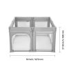 Baby Playpen, 47.2″ x 47.2″ Foldable Toddlers Playpen, Indoor/Outdoor Baby Fence Play Yard with Zippered Door & Soft Breathable Mesh