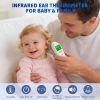 3-in-1 Infrared Ear Thermometer - Fast Digital Reading, Fever Alert, Silent Mode, Memory - Baby Medical Essential for Home Use - White