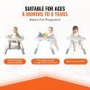 Baby Activity Center, Interactive Play Center, 360° Rotating Seat & Adjustable Height, Toddler Jumper Bouncer & Play Table with Developmental Toys