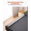 Toddlers Bed Bumper, 56-inch Non-Slip Bed Rail Bumper, High-Rebound Foam Bedrail Guard for Toddlers with Machine-Washable Cover for Twin, Full