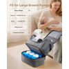 Breast Pump Bag, Breast Feeding Bag with Ice Pack, Fits for S1/S2, Pumping Accessories & Breastmilk Storage, Portable Pump Carrying Case for Work