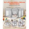 Baby Playpen, 78.7″ x 70.1″ Extra Large Toddlers Playpen, Foldable Baby Fence Play Yard with Zippered Door & Soft Breathable Mesh