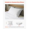 Pillow Protectors, 4 Pack Waterproof Pillow Protectors with Hidden Zipper, Breathable Standard Size Pillows Protector, Stain & Dust Sweat Proof