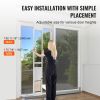 Dog Door for Sliding Glass Door, 75 7/8"-80 11/16" Adjustable Height Doggy Door for Sliding Doors