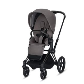 CYBEX ePriam 3-in-1 Travel System Matte with Black Details Baby Stroller – Manhattan Grey