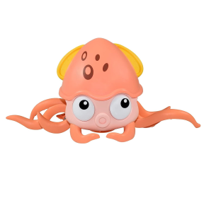 Rechargeable Baby Crawling Octopus Toy (Color: pink)