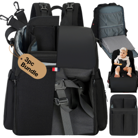 GillyGro Classic Parent Backpack (Color: Black)