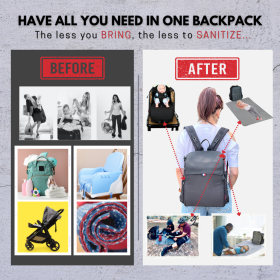 GillyGro Classic Parent Backpack (Color: gray)