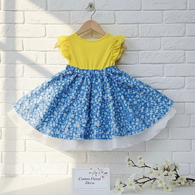 Blossom Organic Cotton Toddler Dress Everyday Dress for Girls (size: 3-t)