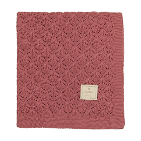 Extra Luxe Knit Blanket (Color: Ash Rose, size: One Size)