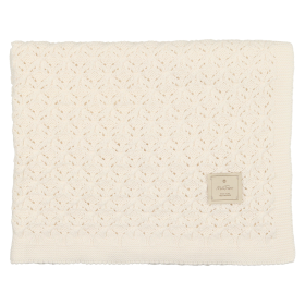 Extra Luxe Knit Blanket (Color: Ivory, size: One Size)