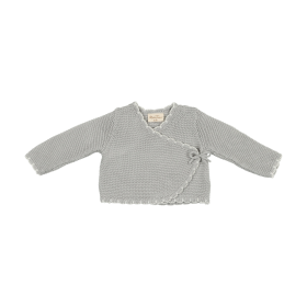 Wrapture Cardigan (Color: Pearl Blue, size: 9m)