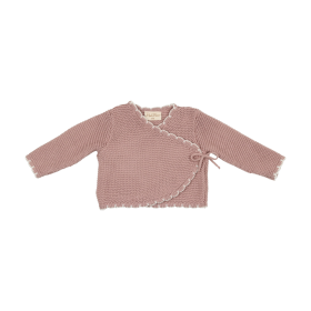Wrapture Cardigan (Color: Pale Mauve, size: 3m)