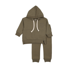 MT Signature Hoodie Ensemble (Color: Olive Green, size: 12M)