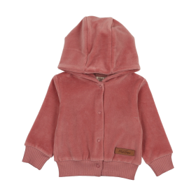 Mt Hoodie Cardigan (Color: Turkish Rose, size: 18M)