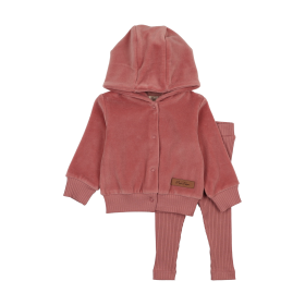 MT Hoodie Ensemble (Color: Turkish Rose, size: 12M)