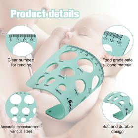 Nipple Ruler; Nipple Rulers For Flange Sizing Measurement Tool ; Silicone & Soft Flange Size Measure For Nipples; Breast Flange Measuring Tool Breast (Color: green)