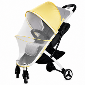 Universal Baby Stroller Sun Shade & Mosquito Net (Color: Yellow)