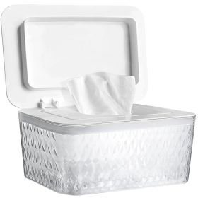 Wet Baby Wipes Dispenser - Large Capacity Wipe Holder Seal-Designed Dust-Proof Wet Wipes Container Keep Diaper Wipes Fresh (size: White   1 Pack Large)