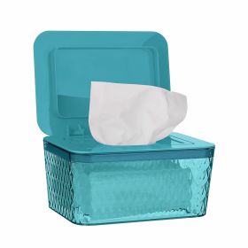 Wipes Dispenser, One-Handed Operation Wipe Holder for Baby & Adult, Seal-Designed Wipes Container for Bathroom Keep Diaper Wipes Fresh (Color: green)