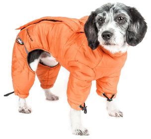 Helios Thunder-crackle Full-Body Waded-Plush Adjustable and 3M Reflective Dog Jacket (size: X-LARGE)