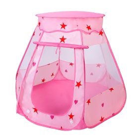 Kids Pop Up Game Tent Prince Princess Toddler Play Tent Indoor Outdoor Castle Game Play Tent Birthday Gift For Kids (Color: pink, size: One Size)