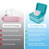 Wet Baby Wipes Dispenser - Large Capacity Wipe Holder Seal-Designed Dust-Proof Wet Wipes Container Keep Diaper Wipes Fresh