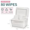 Wipes Dispenser, One-Handed Operation Wipe Holder for Baby & Adult, Seal-Designed Wipes Container for Bathroom Keep Diaper Wipes Fresh