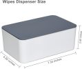 Diaper Wipes Dispenser, Tissue Storage Box Case, Wet Wipe Dispenser Holder with Lid for Home, Office, Cars