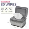 Wipes Dispenser, One-Handed Operation Wipe Holder for Baby & Adult, Seal-Designed Wipes Container for Bathroom Keep Diaper Wipes Fresh