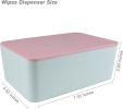 Diaper Wipes Dispenser, Tissue Storage Box Case, Wet Wipe Dispenser Holder with Lid for Home, Office, Cars