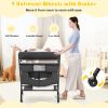 Portable Adjustable Height Newborn Nursery Organizer with Wheel