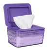 Wipes Dispenser, One-Handed Operation Wipe Holder for Baby & Adult, Seal-Designed Wipes Container for Bathroom Keep Diaper Wipes Fresh