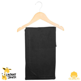 The Laughing Giraffe Receiving Blanket (Color: Black, size: One Size)