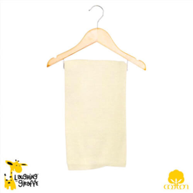 The Laughing Giraffe Receiving Blanket (Color: Natural, size: One Size)