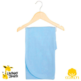 The Laughing Giraffe Receiving Blanket (Color: Blue, size: One Size)