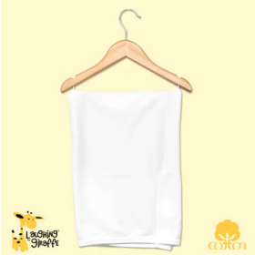 The Laughing Giraffe Receiving Blanket (Color: White, size: One Size)