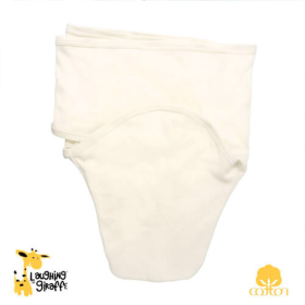 The Laughing Giraffe Baby Swaddle Blanket (Color: Natural, size: One Size)
