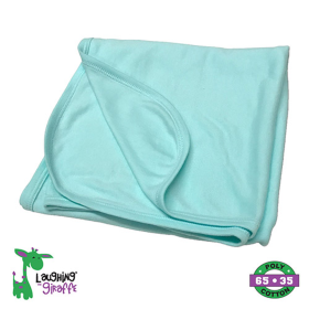 The Laughing Giraffe Baby Receiving Blanket (Color: Mint, size: One Size)