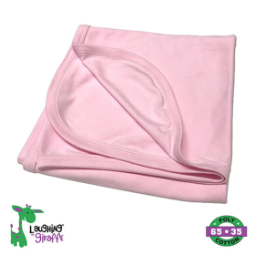The Laughing Giraffe Baby Receiving Blanket (Color: pink, size: One Size)