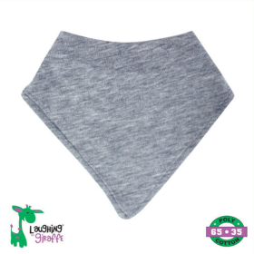 The Laughing Giraffe Baby Bandana Bib (Color: Heather Gray, size: One Size)