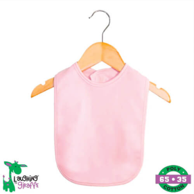 The Laughing Giraffe Baby Bibs With Velcro Closure (Color: pink, size: One Size)