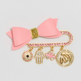Baby Pins (Color: Allah Pink Bow)