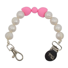 Pacifier Clip (Color: Bubble Gum Pearl)