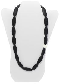 Teether Necklace (Color: Black Heart)