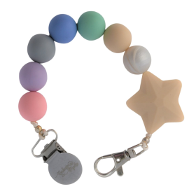 Pacifier Clip (Color: Cotton Candy Star)