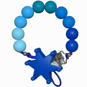 Pacifier Clip (Color: Delta Blue)